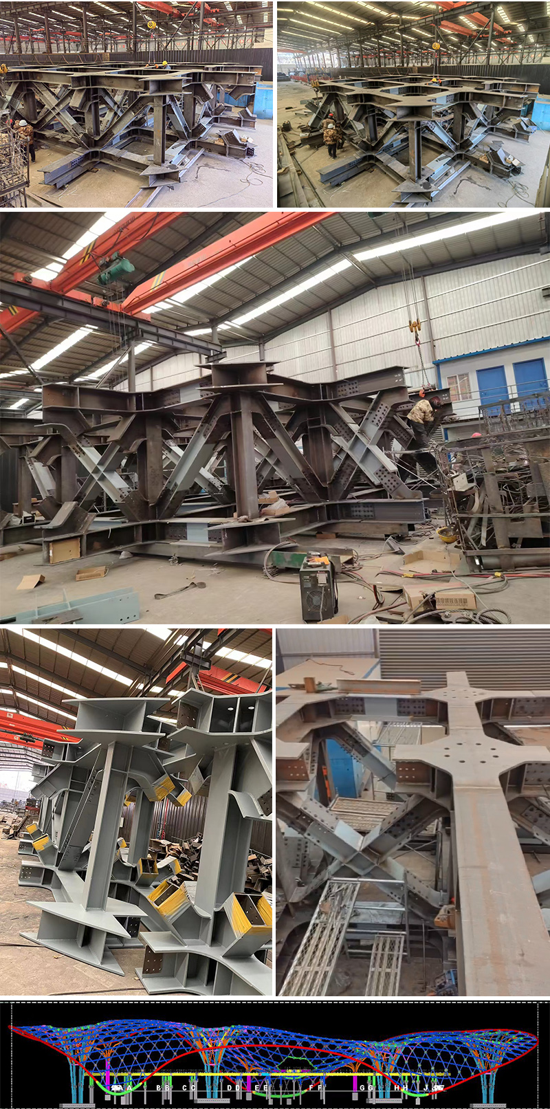 三峡恒基能脉瓜州70万千瓦“光热储能+”东吸热塔通渭钢结构项目